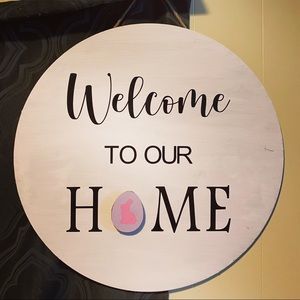 Farmhouse Wooden Welcome Sign!
